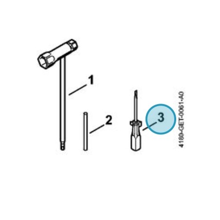 Cacciavite ORIGINALE STIHL decespugliatore FS 550 - FS 550-L 5910-890-2305 | Newgardenstore.eu