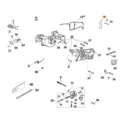 Artiglio motosega modelli 956 GS630 ORIGINALE OLEOMAC 50010050BR 50010050B | Newgardenstore.eu