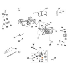 Enchufe motosierra modelos 956 GS630 ORIGINAL OLEOMAC 097000062 | Newgardenstore.eu