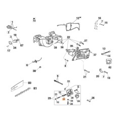 Chainsaw spring models GS630 980 ORIGINAL OLEOMAC 097000071A 097000071