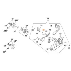 Anello elastico motosega modelli 925 GS630 ORIGINALE OLEOMAC 3026003R 3026003