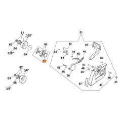 Chainsaw Spring Models GS630 956 ORIGINAL OLEOMAC 004900137BR