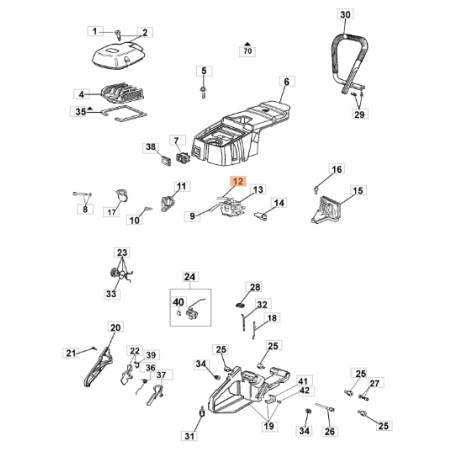 Manguera Motosierra Modelos GS630 ORIGINAL OLEOMAC 52040091R | Newgardenstore.eu