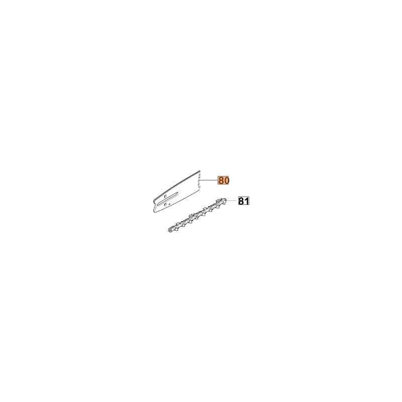 Chainsaw bar 18 inches 46 cm GS630 models ORIGINAL OLEOMAC 50012036R