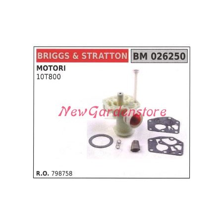 B&S float carburetor lawnmower lawnmower 10T800 026250 | Newgardenstore.eu
