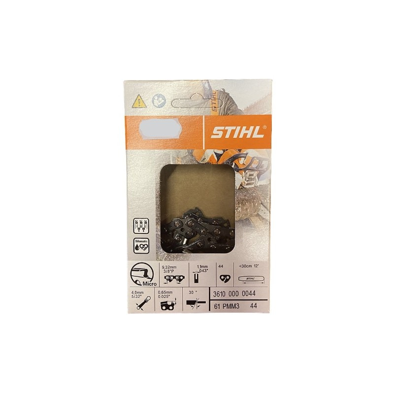 Chaîne Pico Micro 3/8 pas 1.1 mm ORIGINAL STIHL tronçonneuse 36100000044