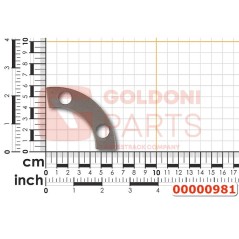 RETENEDOR DE TORNILLO DE CHAPA ORIGINAL GOLDONI 00000981