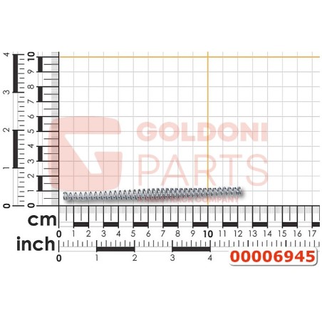 RESSORT D'HÉLICE CONIQUE ORIGINAL GOLDONI 00006945 | Newgardenstore.eu