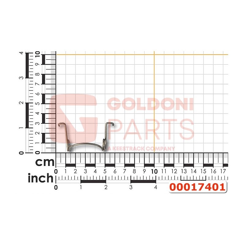 MOLLA RITORNO LEVA ORIGINALE GOLDONI 00017401