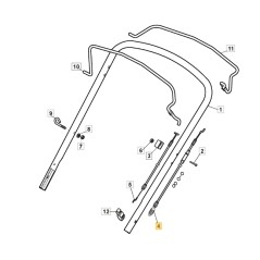 Antriebssteuerkabel ORIGINAL STIGA Rasenmäher AL4 46 SH 381030141/0