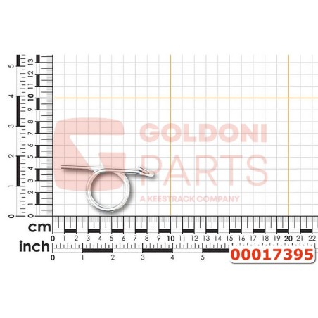 IMPEDIMENTO DE RETORNO DEL MUELLE ORIGINAL GOLDONI 00017395 | Newgardenstore.eu