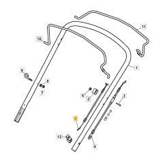 Cavo freno ORIGINALE STIGA rasaerba tagliaerba AL4 46 SH 181030088/0