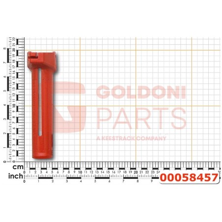 PALANCA DE CONTROL DE PARADA DEL MOTOR ORIGINAL GOLDONI 00058457 | Newgardenstore.eu