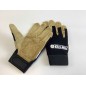 Universal work gloves with suede palm and comfort padding