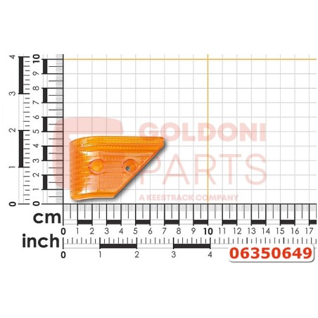 RÉFLECTEUR ORANGE DROIT ORIGINAL GOLDONI 06350649 | Newgardenstore.eu