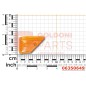 RIGHT ORANGE REFLECTOR ORIGINAL GOLDONI 06350649