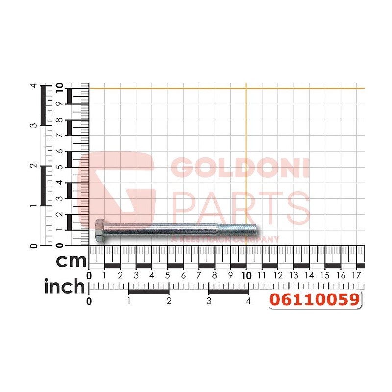 SCHRAUBEN TE M 8X 95 ZN 57 ORIGINAL GOLDONI 06110059