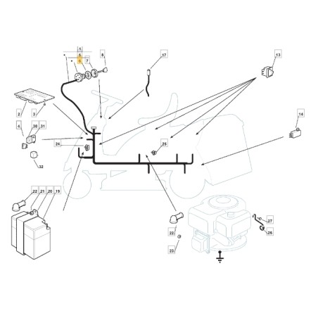 Anillo interruptor de arranque tractor cortacésped STIGA 118400861/0 | Newgardenstore.eu