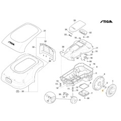 Cube robot tondeuse modèles A1000 A1500 STIGA 112156603/0