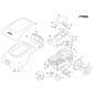 Joint de couvercle de batterie robot modèles A1000 STIGA 122280002/0