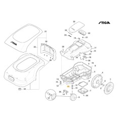 Entretoise robot tondeuse modèles A1000 A1500 STIGA 322171011/0