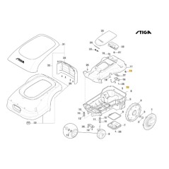 Abrazadera de cable FastPoint robot modelos A1500 STIGA original 133320513/0 | Newgardenstore.eu