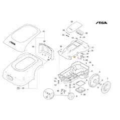 Anello elastico chiave Autonomous robot modelli A300 ORIGINALE STIGA 122031500/0 | Newgardenstore.eu