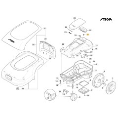 Snap-in-Entlüftung Mähroboter Modelle A1000 A1500 ORIGINAL STIGA 118564531/0 | Newgardenstore.eu