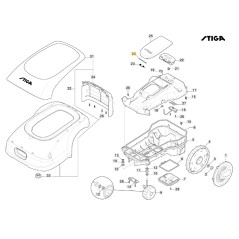 FastPoint pin robot cortacésped modelos A1000 ORIGINAL STIGA 122517892/0 | Newgardenstore.eu