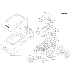 Gasket rain sensor robot models A1000 ORIGINAL STIGA 122280000/0