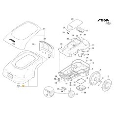 Rubber boot robot mower models STIG1200 ORIGINAL STIGA 322122001/0