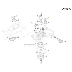 Dichtung 20.22X3.53 Robotermäher Modelle G1200 ORIGINAL STIGA 119035006/0 | Newgardenstore.eu