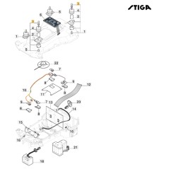 Kugelgelenk Stoßstange Roboter Rasenmäher ORIGINAL STIGA 322745049/0