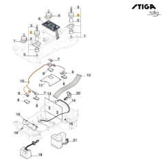 Headphone closing robot mower models STIG300 ORIGINAL STIGA 322110088/1 | Newgardenstore.eu