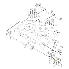 Leva aggancio quadrante trattorino modelli PARK107M ORIGINALE STIGA 1134-3010-02 | Newgardenstore.eu