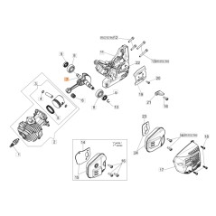 Arbre moteur ORIGINAL OLEOMAC pour tronçonneuse GST 360 50270256R | Newgardenstore.eu