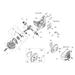 Cárter ORIGINAL OLEOMAC para motosierra GST 360 50270260R | Newgardenstore.eu