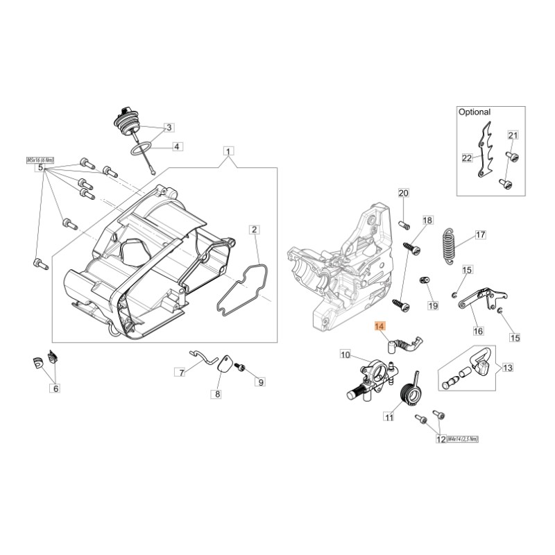 Tubo ORIGINAL OLEOMAC para motosierra GST 360 50270204R