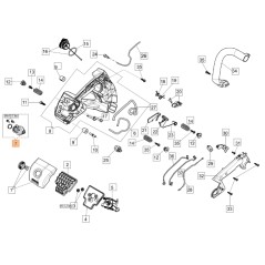 Collettore aspirazione ORIGINALE OLEOMAC per motosega GST 360 50270219