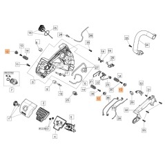 ORIGINAL OLEOMAC Halterung für Kettensäge GST 360 50170034R