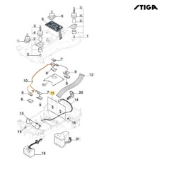 Scheda di alimentazione robot rasaerba modelli G1200 ORIGINALE STIGA 122720243/0