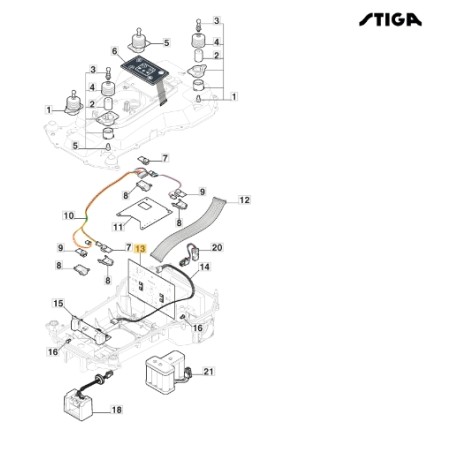 ORIGINAL STIGA G1200 Mähroboter Modelle 122720243/0 | Newgardenstore.eu