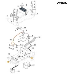 Druckniet-Robotermäher Modelle A1000 ORIGINAL STIGA 118737223/0 | Newgardenstore.eu