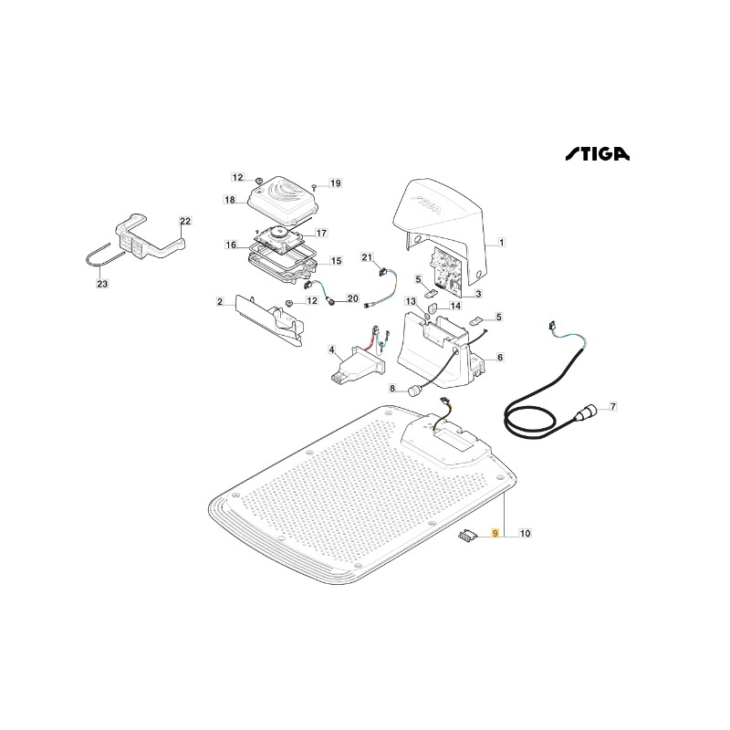 Cable cover robot mower models A1000 ORIGINAL STIGA 322110129/0