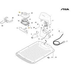 Sfiato a scatto robot tagliaerba modelli A1000 ORIGINALE STIGA 118564534/0