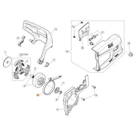 Nastro freno ORIGINALE OLEOMAC per motosega GST 360 50270042R | Newgardenstore.eu