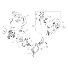 Cubierta de cadena ORIGINAL OLEOMAC para motosierra GST 360 50270070CR