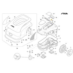 Interfaz de usuario compatible con los de robot ORIGINAL STIGA 322784973/0