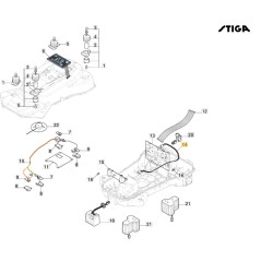 Câblage des bobines de signal des robots ORIGINAL STIGA 122063050/0 | Newgardenstore.eu