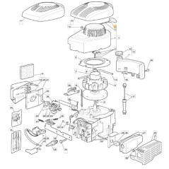 Manija de arranque del motor modelos 142G A410G STIGA ORIGINAL 118550768/0